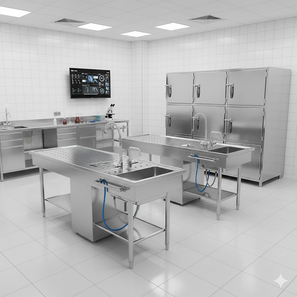 Hastane ve adli tıp alanlarında kullanılan ekipmanlar, sıradan bir ürün grubu değildir; burada ölçü hijyen, güvenlik ve kesintisiz hizmettir. Bu nedenle üretimini yaptığımız paslanmaz krom çelik sistemler; yoğun kullanıma uygun, kolay temizlenebilir, uzun ömürlü ve kurumsal standartlara uyumlu olacak şekilde tasarlanır. İster bir hastane morgu, ister adli tıp birimi olsun; süreçler duramaz. Biz de yaklaşımımızı buna göre kurarız: doğru malzeme + sağlam işçilik + sahada güçlü teknik servis. Sonuç: ilk günkü gibi çalışan, güven veren ve yıllarca işletme maliyetinizi düşüren ekipman. Paslanmaz Krom Çelik Adli Tıp ve Hastane Ekipmanları | İmalat, Yerinde Teknik Servis