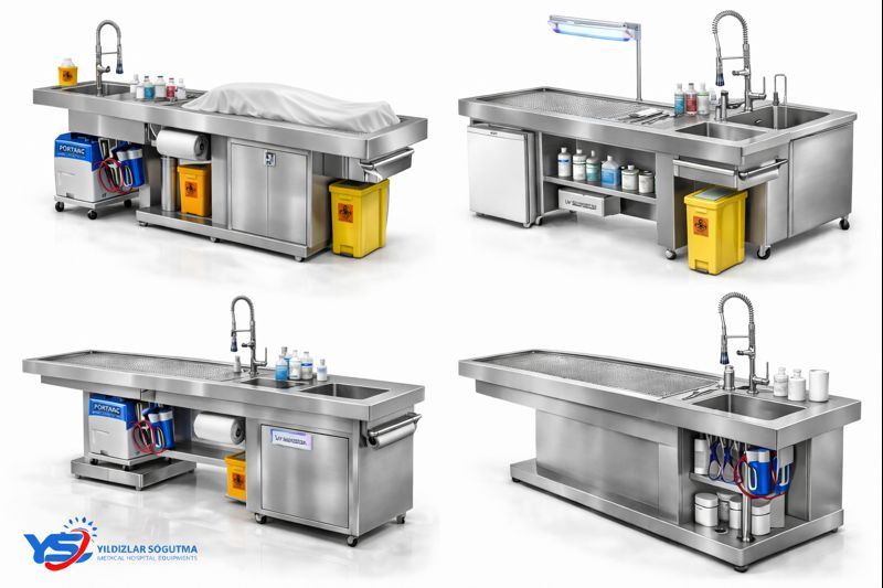 Adli Tıp Otopsi Masası | Teknik Şartnameye Uygun Üretim