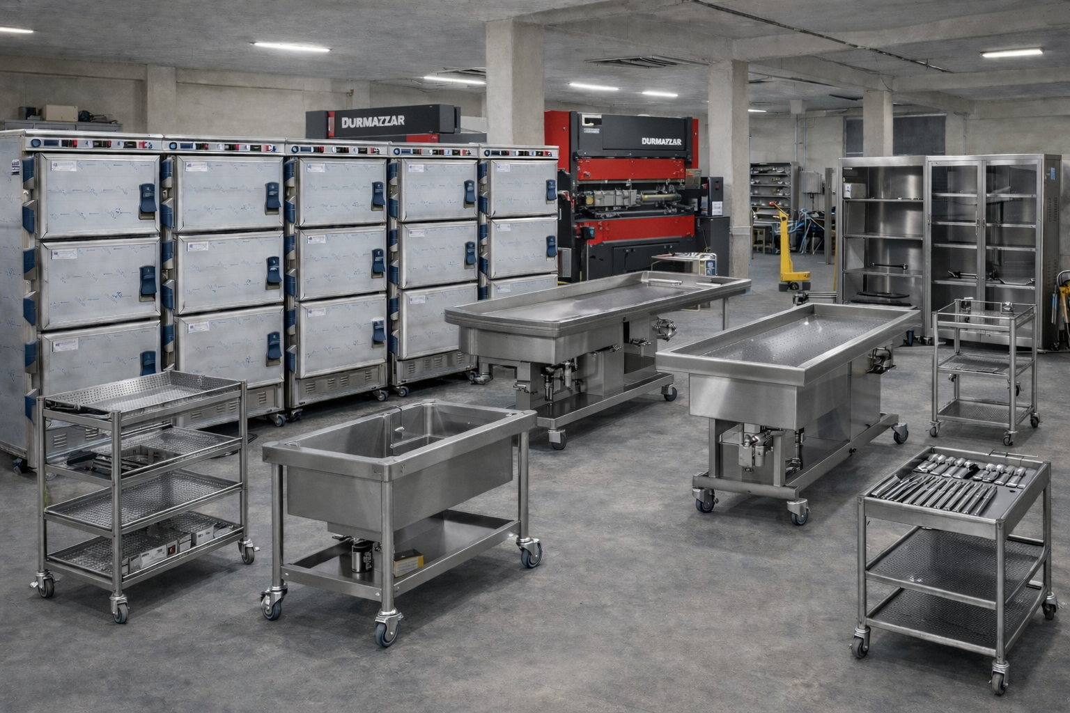 Profesyonel Morg Otopsi Masası Modelleri Endüstriyel Morg Masası