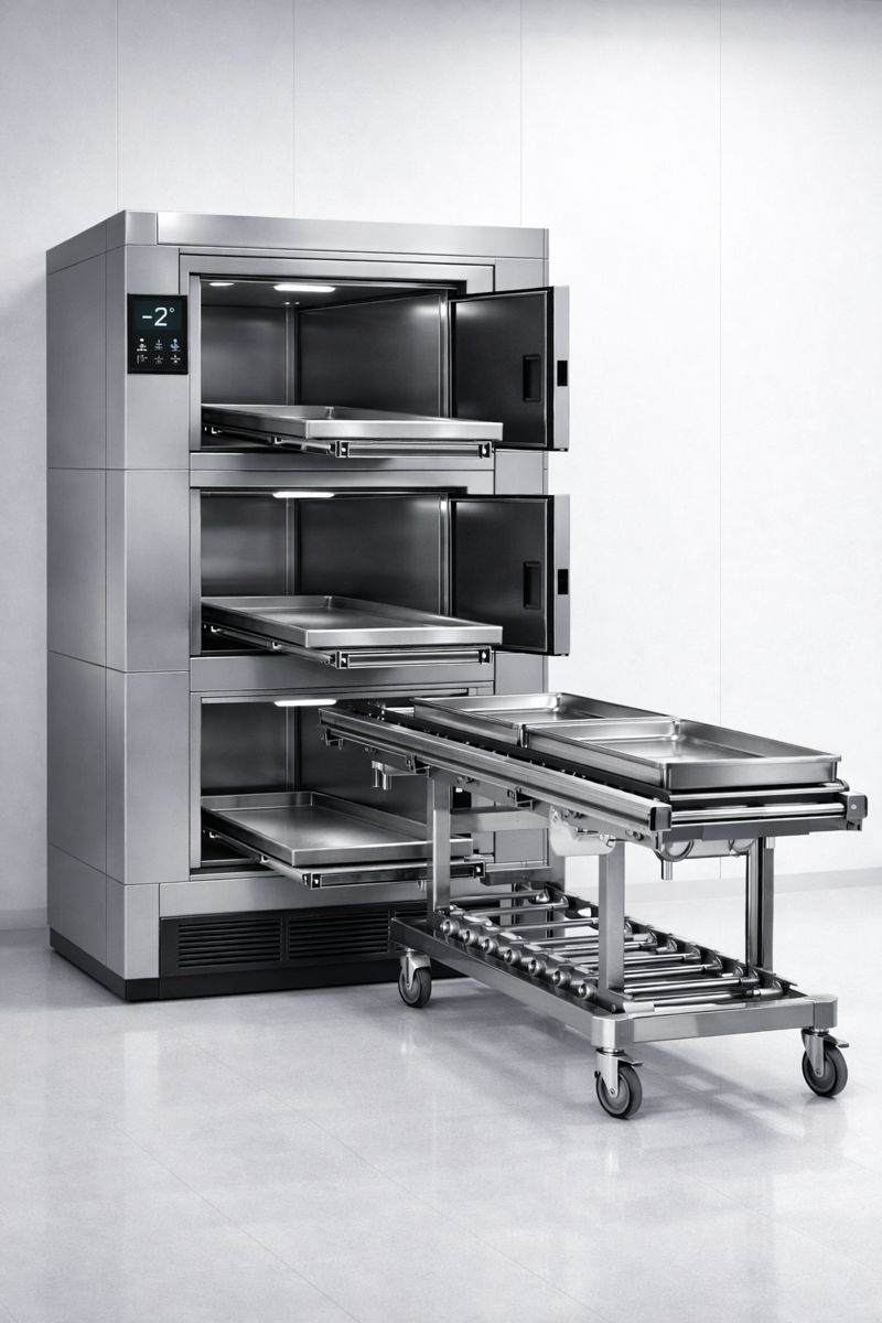 Morg dolabı fiyatları kapasite ve teknik özelliklere göre değişmektedir. Kuruma özel ölçü ve kapasite seçenekleri ile üretim yapılmaktadır. Profesyonel morg sistemleri hakkında detaylı bilgi almak için bizimle iletişime geçebilirsiniz.